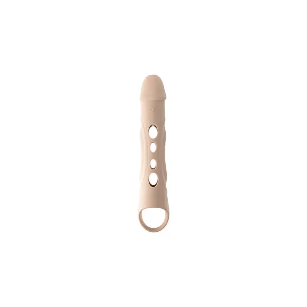 Zero Tolerance Big Boy Silicone Rechargeable Extension with Remote, 5.5 Inch Insertable, 1.75 Inch Max Width, Light Skin