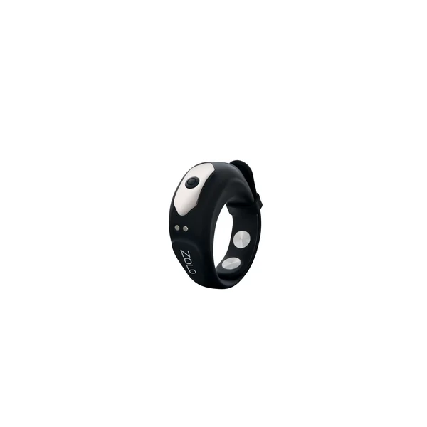 Zolo Fit Rite Vibrate Cock Ring With Snaps - Black